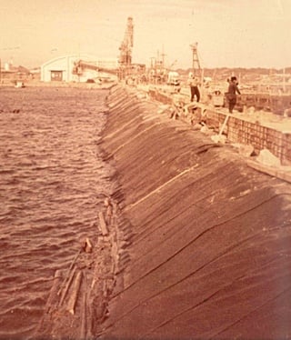 小名浜港二号埠頭　昭和40年2月